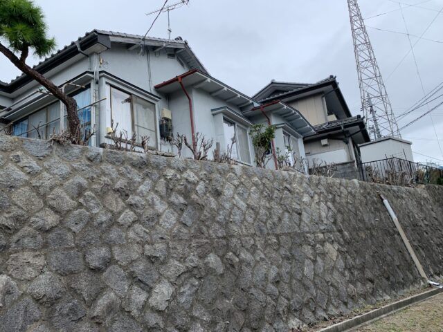 シカが昇れる石垣