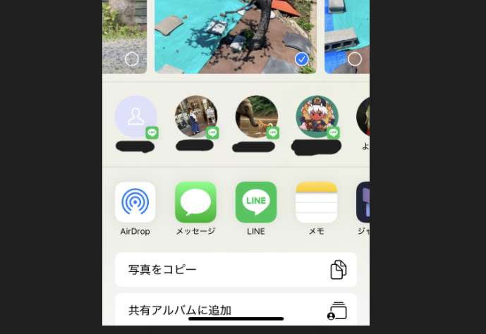 AirDrop（エアドロップ）で動画を送る
